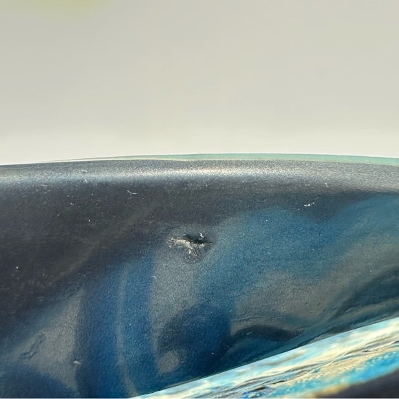 Brighton Blue Bella Capri Tiles Ink Flip Flop Wedge Rhinestone Womens Size 9 - Picture 10 of 12